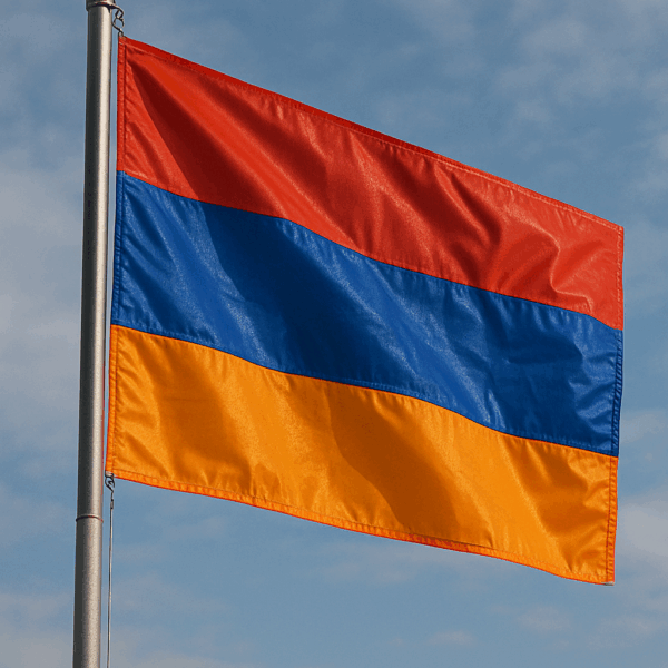 Armenian Flag – Taffeta Fabric | Multiple Sizes