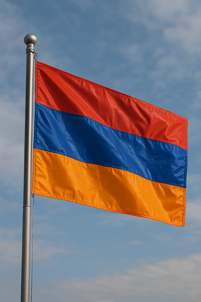 Armenian Flag – Taffeta Fabric | Multiple Sizes